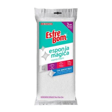 Imagem de Esponja Mágica com 3 Unidades Esfrebom, U