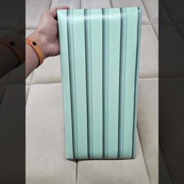 Imagem de Cabeceira Estofada Ripada Verde Menta 20x40 - GH Papel de Parede