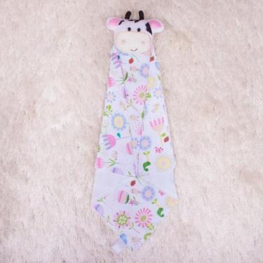 Imagem de Naninha Bebê Safari Bichinhos Fofos de Pelúcia Com Prendedor de Chupet