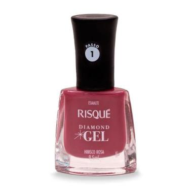 Imagem de Esmalte Risqué Diamond Gel Cor Hibisco Rosa 9,5ml, Hibisco Rosa