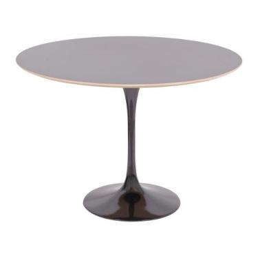 Imagem de Mesa Saarinen Redonda Fórmica Preta 90cm - Base Preta - mgsaarinen