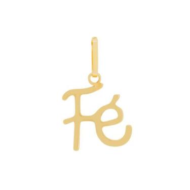Imagem de Pingente de ouro 18 k Fé Pequeno . - Elegancy Joias