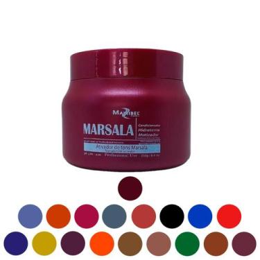 Imagem de Mascara Matizadora Mairibel Profissional 250g Escolha Cor, MARSALA