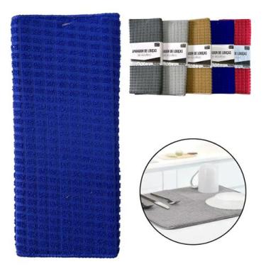 Imagem de Aparador de Louça Tapete 30x40cm Microfibra Pia Bancada - Fx, Azul