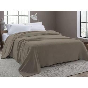 Imagem de Manta casal outlet 180x200m microfibra - Camesa -  LISA, Creme