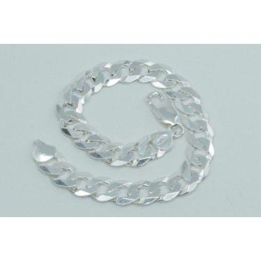 Imagem de Pulseira Masculina Italiana Grumet 7.5mm Em Prata 925-maciça - DG Pres