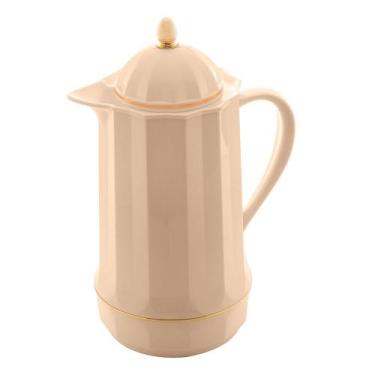 Imagem de Garrafa Térmica de Plástico Lyor 1L Gênova Bege, bege