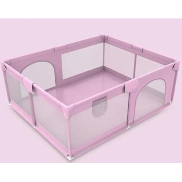 Imagem de Cercadinho Grande De Proteção Infantil Bebe Chiqueirinho, ROSA