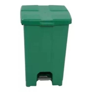Imagem de Cesto C/ Pedal Plástico 30l Várias Cores Coleta Seletiva Jsn SEM ADESI