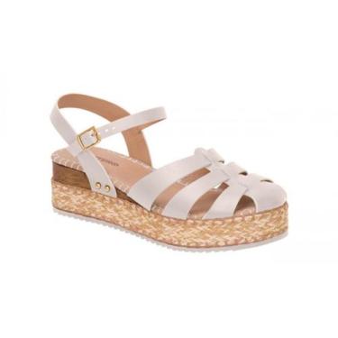 Imagem de Sandália em Couro Bottero 364204 Feminino, Off white, 35
