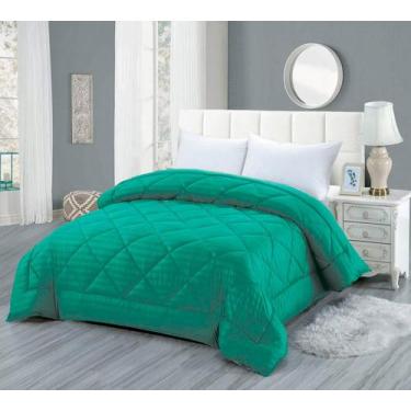 Imagem de Edredom Treviso King 2,40 X 2,60 - Niazitex, Verde Floresta
