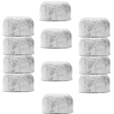 Imagem de Pacote com 12 filtros de água de carvão de substituição para todas as máquinas de café Cuisinart - Filtros compatíveis com Cuisinart (não Keurig) substituem Cuisinart DCC-RWF