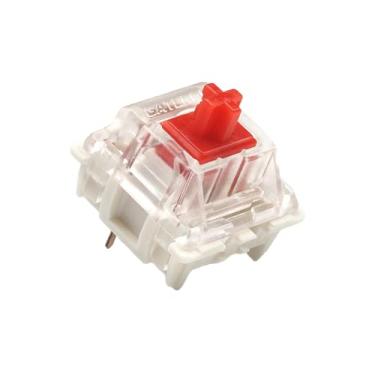 Imagem de Interruptores de teclado Gateron KS-9 Switch para teclado mecânico, Plate Mounted (Gateron Silent Red, 65 peças)