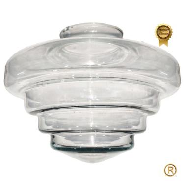 Imagem de Globo Escada Transparente Vintage Retro Boca 10 17 x 22 - CM GLASS - C
