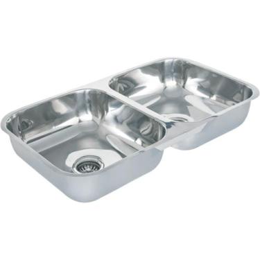 Imagem de Cuba Dupla 72x40x14cm - Tecnocuba