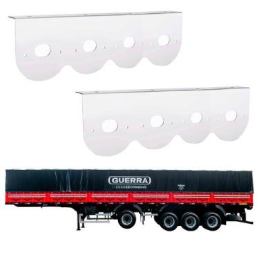 Imagem de 2 Suportes Lanterna 4 Marias Guerra 85mm Inox - DW Componentes