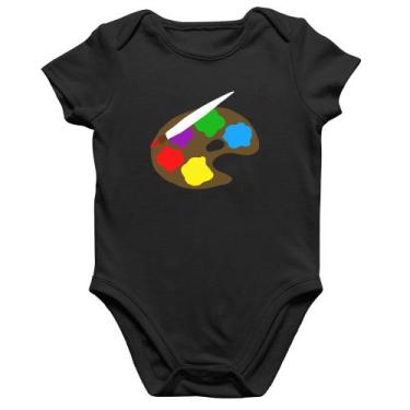 Imagem de Body Bebê Algodão Paint Colors Artboard - Foca na Moda, Preto, G