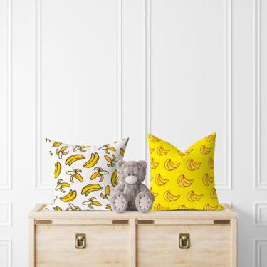 Imagem de kit 2 almofadas com Enchimento Infantil Banana - Core Decore