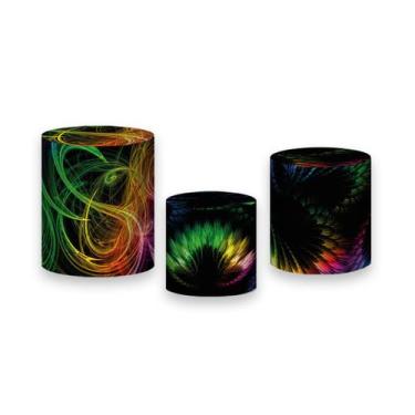 Imagem de Trio De Capa Cilindro - Asas Multicoloridas Efeito Neon 008 - Via Core