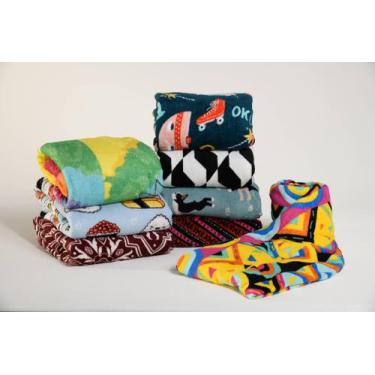 Imagem de Mantinha Anti Alérgica Casal 2,00m x 1,80m Soft Estampada - BruceBaby 