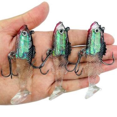 Imagem de Kit 3 Iscas Artificiais Lambari 17.5g 8.5cm Dourado Tucunaré - H FIshi