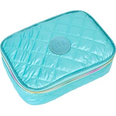 Imagem de Estojo Escolar Juvenil Feminino Matelassê Yepp MIF5320-EST, Esmeralda