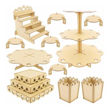 Imagem de Kit Festa Provençal Mdf Estrela - Linha Temática - 613-E - Modernarte,