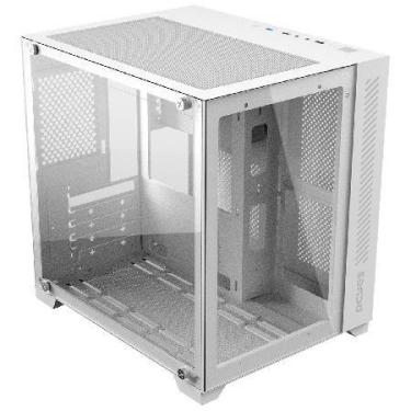 Imagem de Gabinete Gamer Forcefield White Ghost - Frontal E Lateral Em Vidro - P