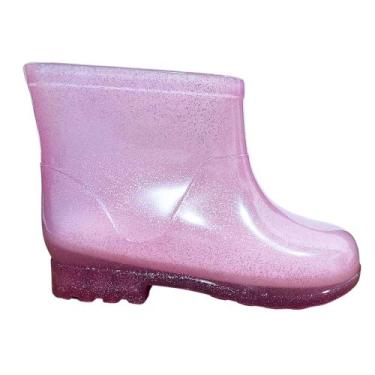 Imagem de Bota de Chuva Infantil Unissex Menino ou Menina Galocha - RAE, Rosa br