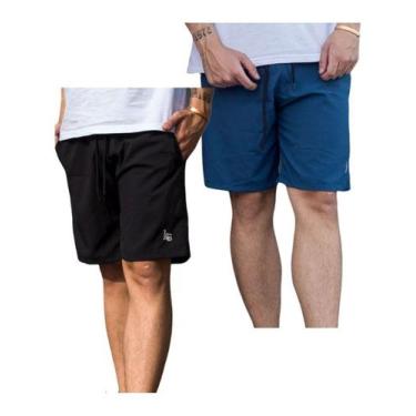 Imagem de 2 Short Bermuda Masc Tactel Com Elastano 2 Bolsos Verão 099 - KSFRENTS