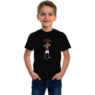 Imagem de Camiseta Infantil Artilheiro da Nação - NovoManto, Preto, 14