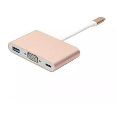 Imagem de IT Blue LE-4119: Adaptador USB-C com saída VGA e USB 3.0 - Rhos