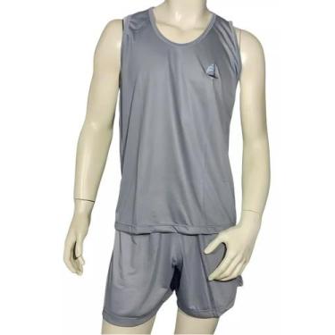 Imagem de Pijama Masculino Adulto Curto Regata com Detalhe Bordado - Via Noite, 