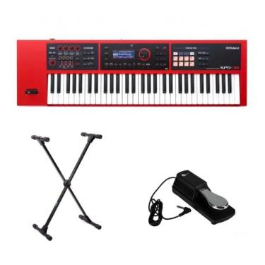 Imagem de Kit Teclado Roland XPS30 RD com Suporte e Pedal Sustain