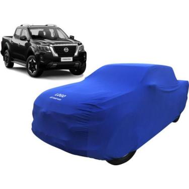 Imagem de Capa Camionete Cabine Dupla Nissan Frontier De Tecido - Mz, Azul