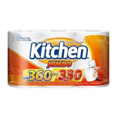Imagem de Papel toalha kitchen jumbo leve 360 pague 330 folhas softys