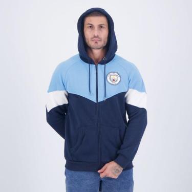 Imagem de Jaqueta Moletom Manchester City Azul e Marinho - Spr, M