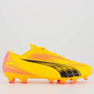 Imagem de Chuteira Puma Ultra Play FG/AG BDP Campo Juvenil Laranja, 34