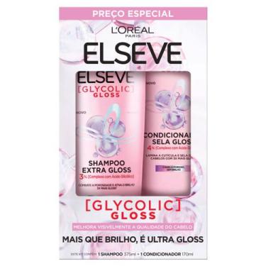 Imagem de Kit Elseve Shampoo 375ml + Condicionador Glycolic Gloss 170ml