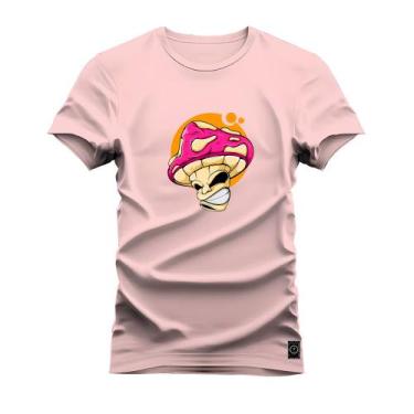 Imagem de Camiseta Plus Size 30 Estampada Cogumelo Sol - Nexstar, Rosa, G5