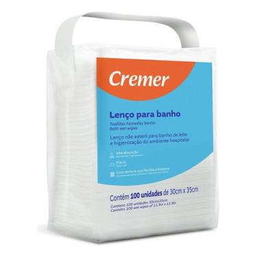 Imagem de Toalha para banho no leito Cremer 100u