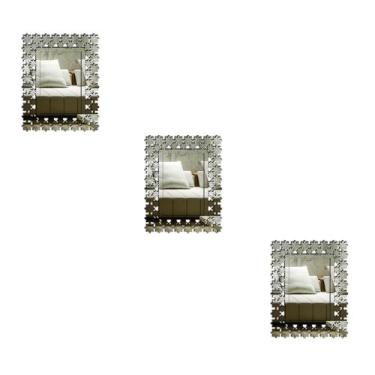 Imagem de Kit 3 Espelhos Decorativos venezianos  Pegui 32x24 3874 - CREATUS, pra