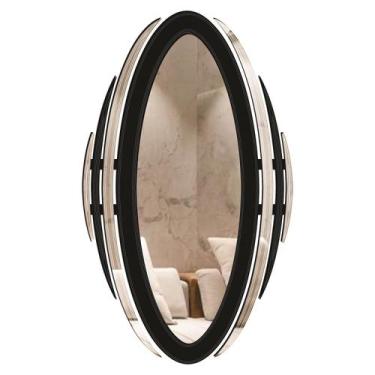 Imagem de Espelho Corpo Inteiro Decorativo Catania 78x131 - CREATUS, PRETO