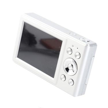 Imagem de Câmera Infantil, Câmera Digital de Viagem 50MP Tela de 2,8 Polegadas 8X Zoom Autofoco 1080P HD para Caminhadas (Prata)