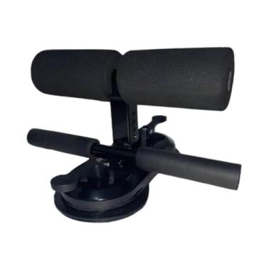 Imagem de YIJU Barra para sentar-se, equipamento de treino, suporte de exercício com 2 ventosas fortes, suporte de chão, máquina de sentar-se para academia, fitness, Preto