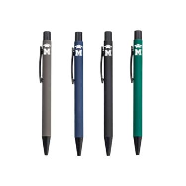 Imagem de Class of 2025, presentes de formatura com inicial, conjunto de 4 canetas esferográficas, canetas inspiradoras engraçadas, ferramentas de escritório para formatura - preta, M