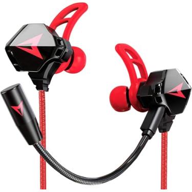 Imagem de KASOTT Fone de ouvido intra-auricular para jogos Battle Buds Pro com microfone duplo, controle de som e volume, fones de ouvido para jogos com fio para jogos móveis, Nintendo Switch, Xbox One, PS, PC