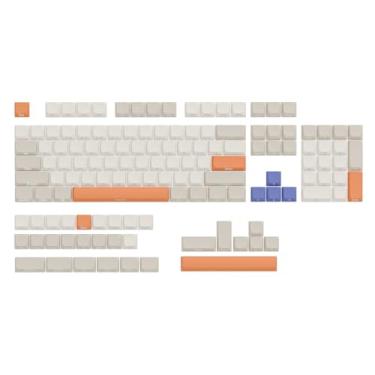 Imagem de GATERON Dune Teclas de perfil baixo, conjunto de teclas Nature Series PBT 135 teclas, conjunto de teclas personalizadas, compatibilidade universal para 100%, 75%, 65%, 60% teclado mecânico MX para