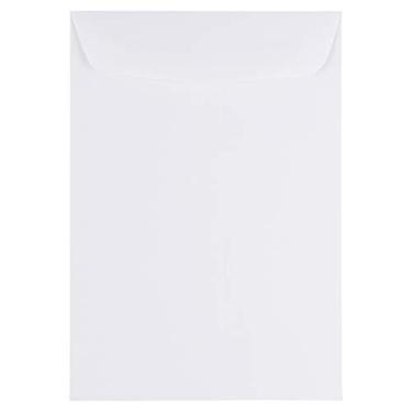 Imagem de Envelope de ponta aberta de papel JAM - Branco, Pack of 500, 7" x 10"