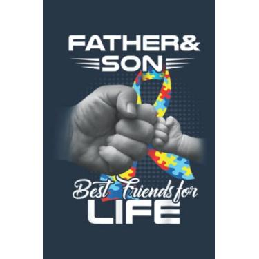 Imagem de Autism Dad Father Son Best Friends for Life Matching: Study Notebook, 6 x 9 inches, 120 pages